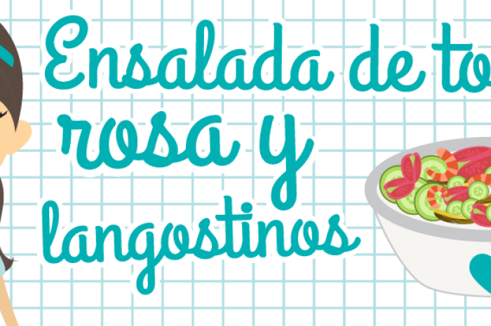 Cabecera receta ensalada de tomates y langostinos | Maid in Barcelona