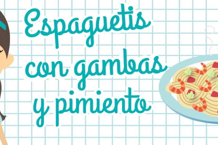 Espaguetis con gambas | Maid in Barcelona