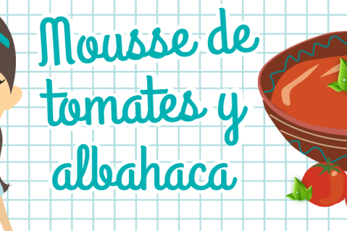 Cabecera receta mousse de tomate con albahaca | Maid in Barcelona